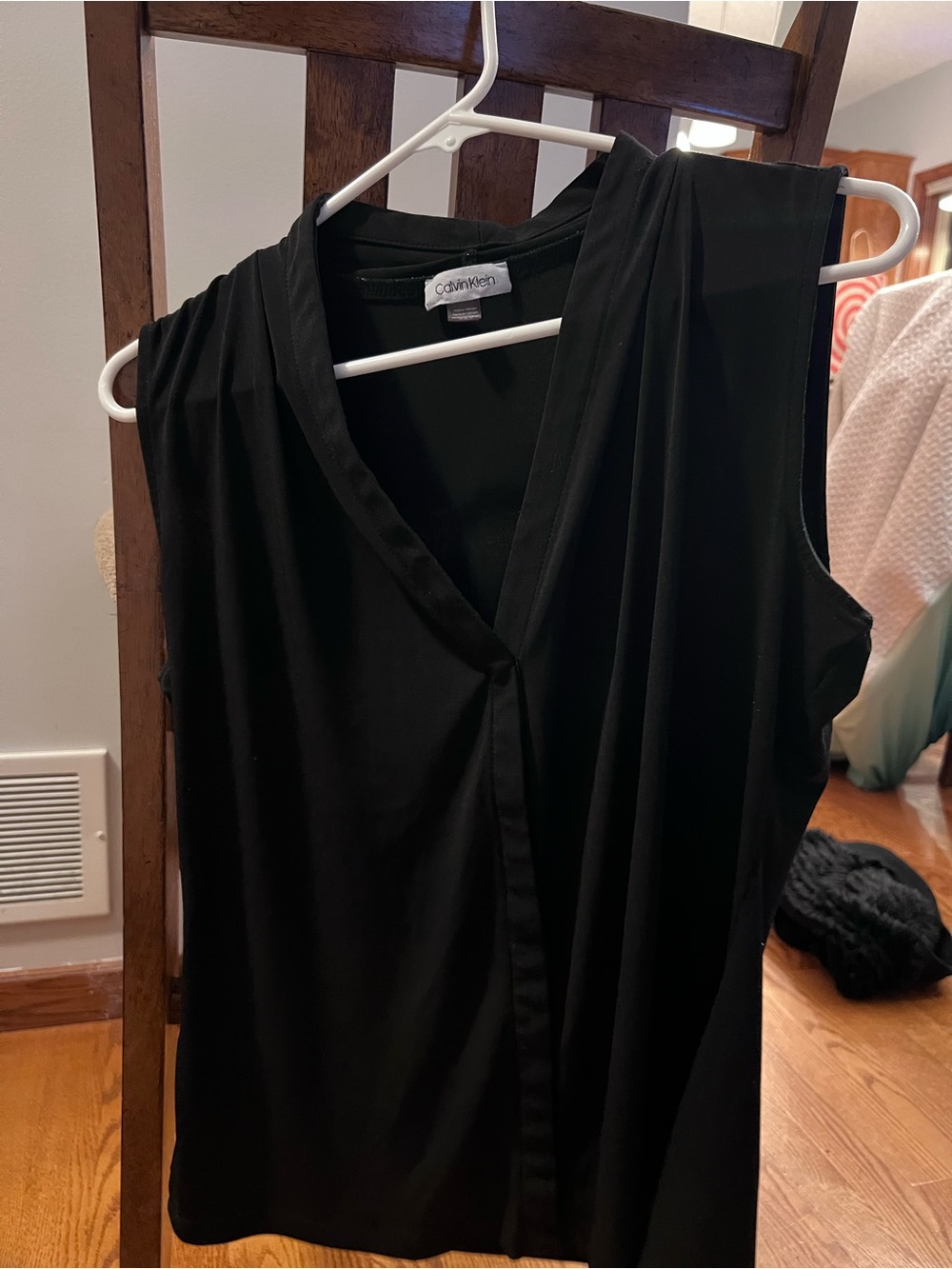 Calvin Klein Black Sleeveless V-Neck Camisole